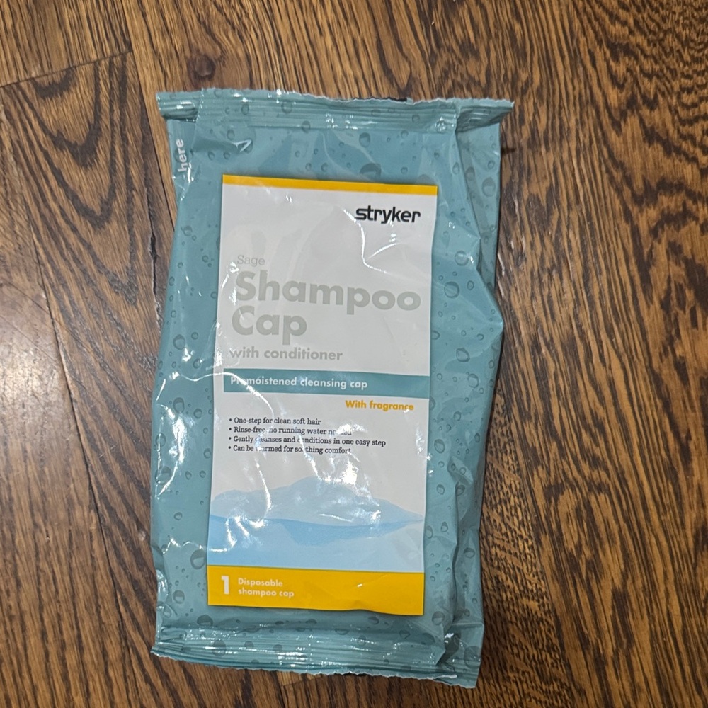 Blue Shampoo Cap with Conditioner